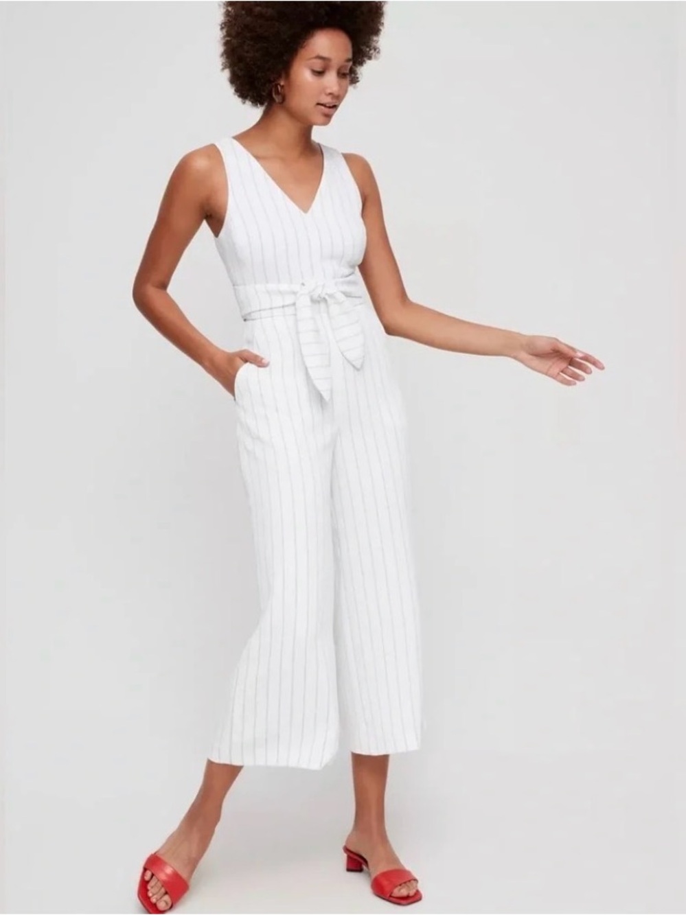 NWOT Ecoulement Striped Jumpsuit